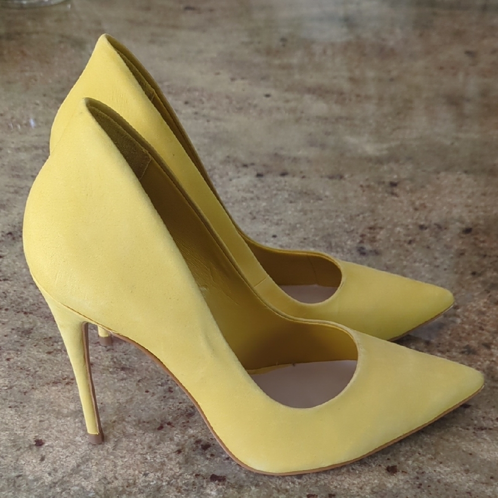 Aldo Yellow Pointed-Toe Stiletto Heels